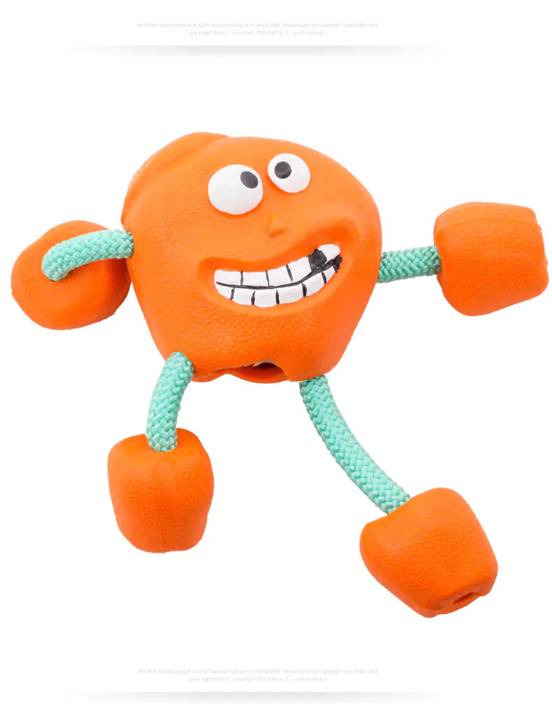 Milk-Flavored Rubber Sounding Dog Toy – Durable Chew & Dental Play Toy for Dogs (Assorted Colors)