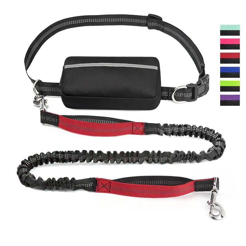 Hands-Free Pet Running Waist Bag & Leash – Adjustable Multifunctional Jogging Belt for Dogs (120–183cm)