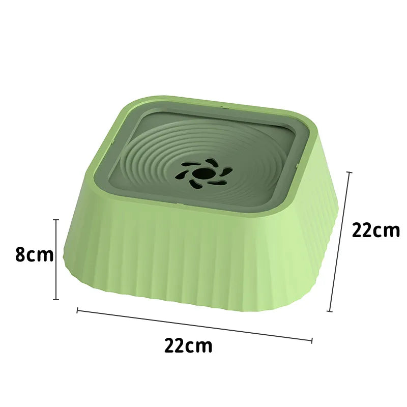 Floating Pet Water Bowl – Splash-Proof, Anti-Tip Design with Large 1300ml Capacity for Dogs and Cats