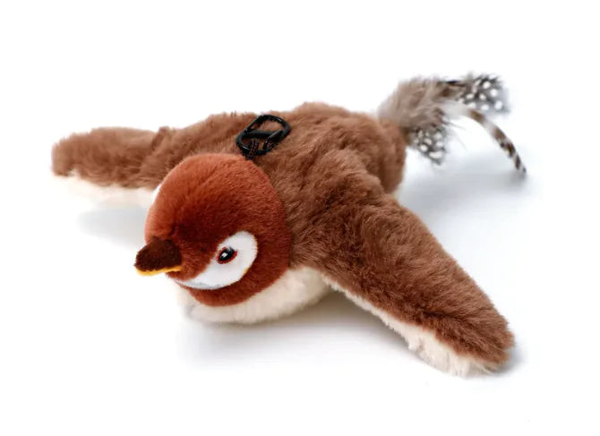 Electric Fish Bird Plush Toy – Interactive Light-Up & Sound Toy for Dogs and Cats