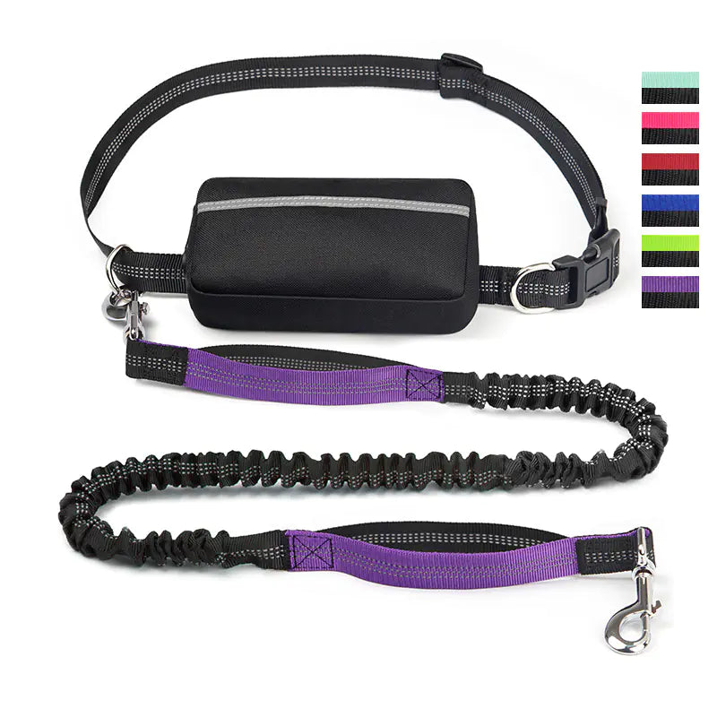 Hands-Free Pet Running Waist Bag & Leash – Adjustable Multifunctional Jogging Belt for Dogs (120–183cm)