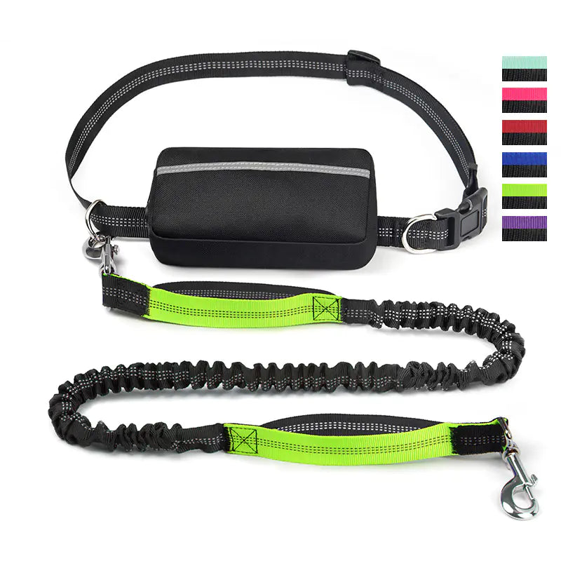 Hands-Free Pet Running Waist Bag & Leash – Adjustable Multifunctional Jogging Belt for Dogs (120–183cm)