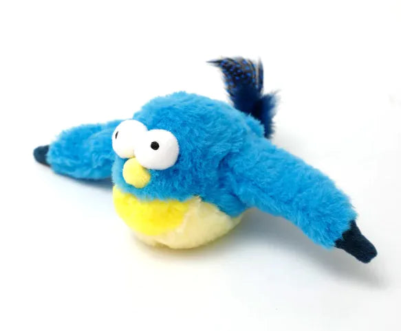 Electric Fish Bird Plush Toy – Interactive Light-Up & Sound Toy for Dogs and Cats