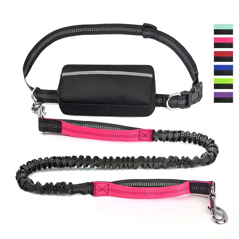 Hands-Free Pet Running Waist Bag & Leash – Adjustable Multifunctional Jogging Belt for Dogs (120–183cm)