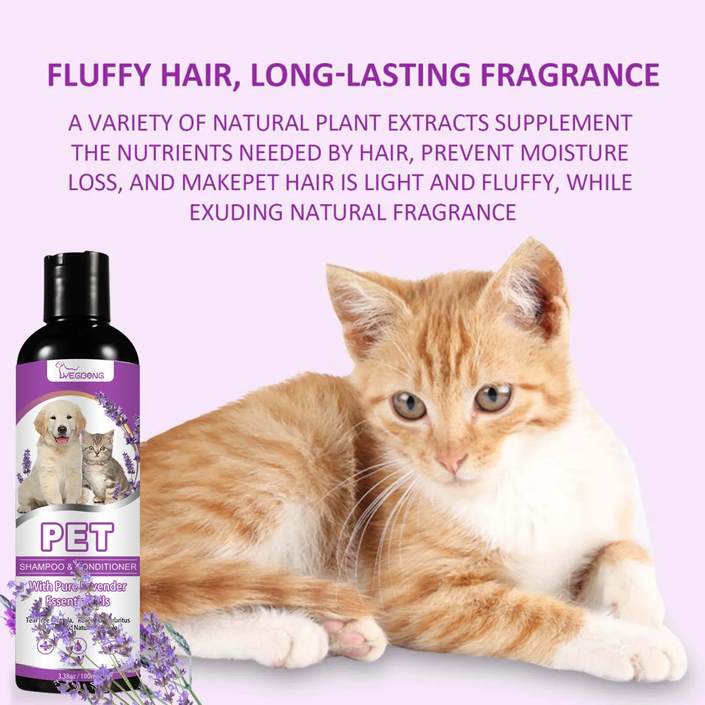 Gentle Itch-Relief Pet Shampoo for Dogs – Soothing, Softening & Tangle-Free Formula (100ml)