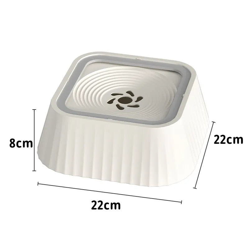 Floating Pet Water Bowl – Splash-Proof, Anti-Tip Design with Large 1300ml Capacity for Dogs and Cats