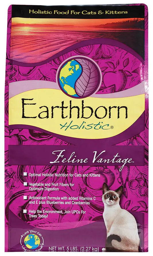 Earthborn Holistic Feline Vantage Cat Food – Complete; Balanced Nutrition for All Life Stages
