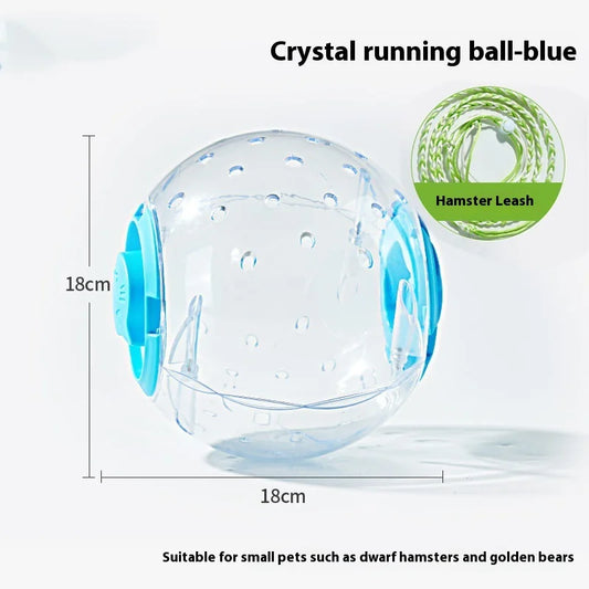 Transparent Hamster Exercise Ball – Safe, Ventilated Running Toy for Small Pets (Durable & Easy to Assemble)