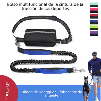 Hands-Free Pet Running Waist Bag &amp; Leash – Adjustable Multifunctional Jogging Belt for Dogs (120–183cm)