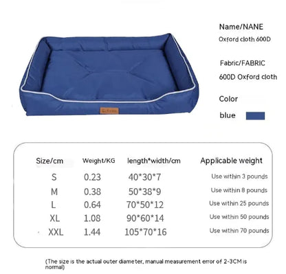 Bite-Resistant Waterproof Dog Mat – Durable, Comfortable, and Easy-to-Clean Pet Bed for Indoor and Outdoor Use