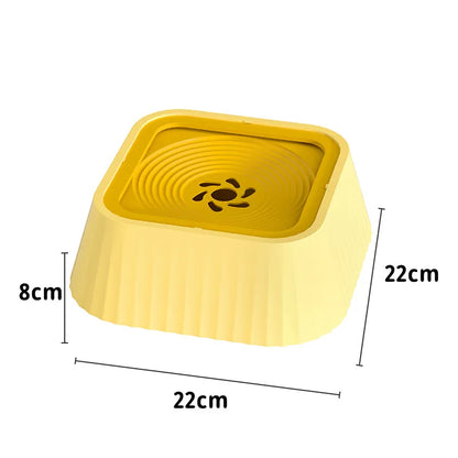 Floating Pet Water Bowl – Splash-Proof, Anti-Tip Design with Large 1300ml Capacity for Dogs and Cats