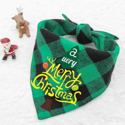 Double-Layer Reversible Pet Triangle Scarf – Cotton Bandana & Saliva Towel for Dogs & Cats (2 Sizes, Multiple Patterns)