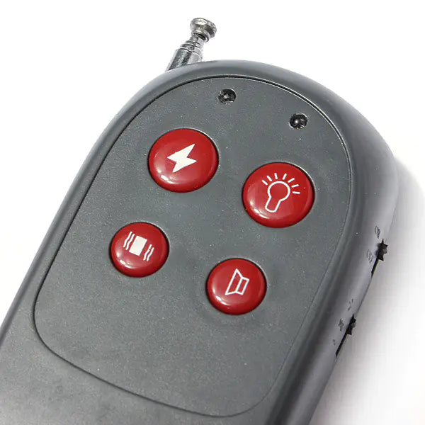4-in-1 Remote Bark Control Trainer – Electric, Vibration &amp; Sound Training Collar with Remote (Black)