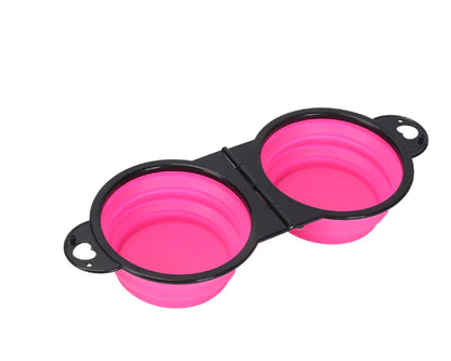 Portable Foldable Pet Bowl – Lightweight Travel Silicone Bowl for Dogs and Cats