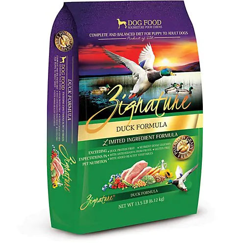 Grain-Free Duck Recipe Dog Food – High Protein, Omega-Rich Formula with Blueberries & Flaxseed (27% Protein, 15% Fat)