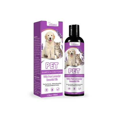 Gentle Itch-Relief Pet Shampoo for Dogs – Soothing, Softening &amp; Tangle-Free Formula (100ml)