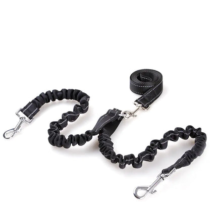 Double Headed Retractable Dog Leash – Dual Pet Walking Rope with Comfortable Grip (100×2cm / 120×2.5cm)