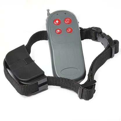 4-in-1 Remote Bark Control Trainer – Electric, Vibration &amp; Sound Training Collar with Remote (Black)