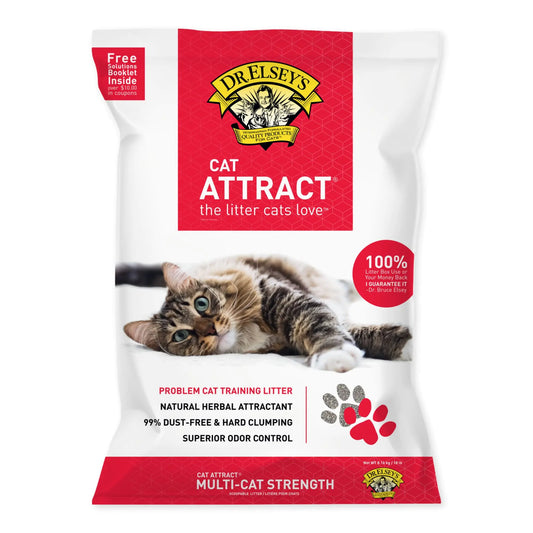 Cat Attract Training Litter – Problem Cat Solution with Natural Herbal Attractant (Scoopable Clumping Formula)
