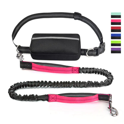 Hands-Free Pet Running Waist Bag &amp; Leash – Adjustable Multifunctional Jogging Belt for Dogs (120–183cm)