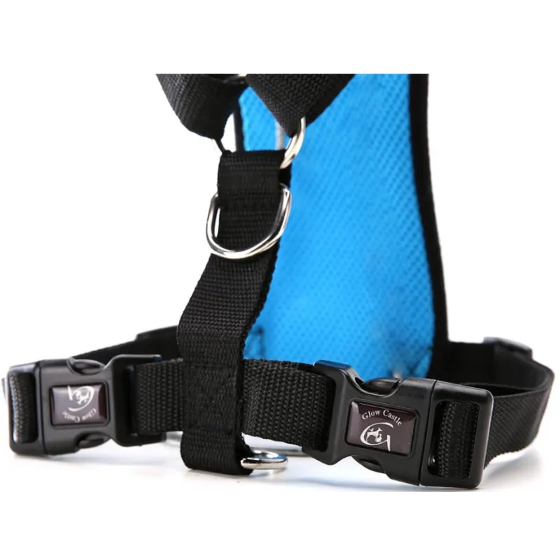 Breathable Mesh Dog Car Safety Harness – Adjustable Chest Strap for Comfort and Protection (Multi-Use Design)